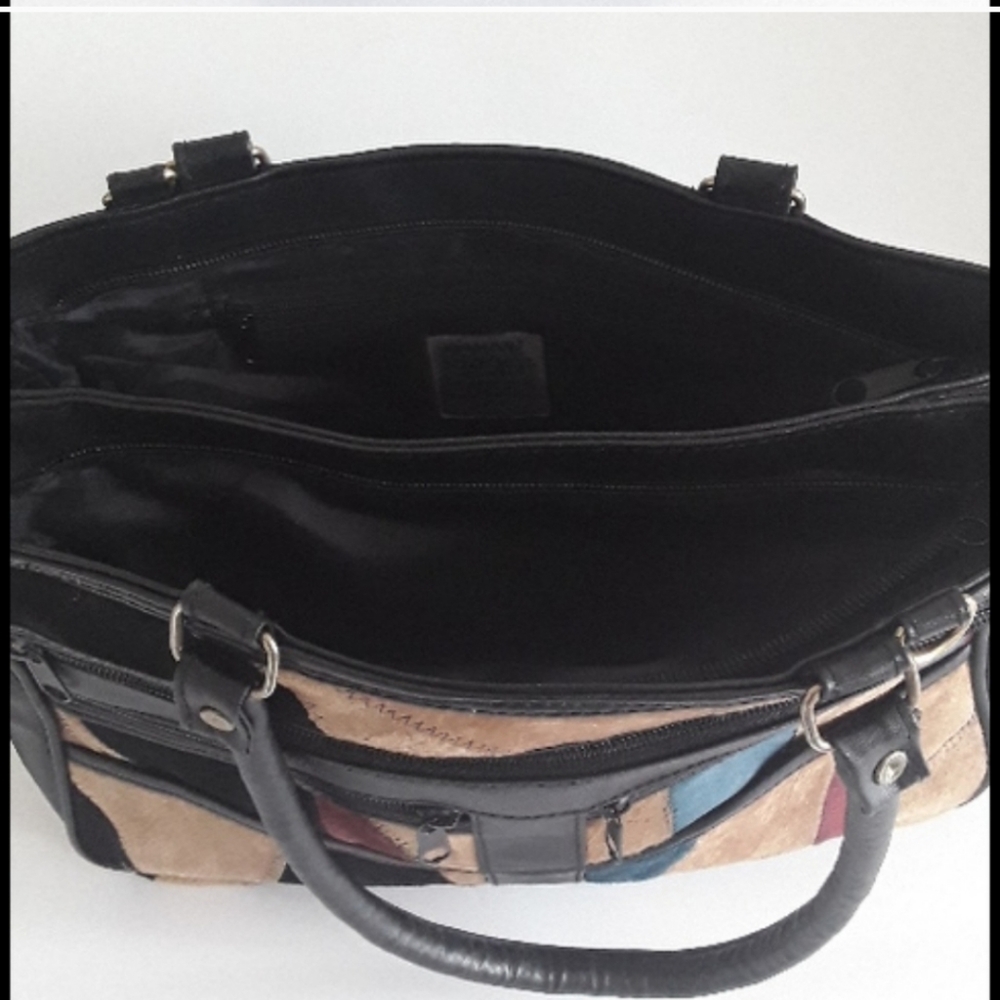 Patchwork Multicolored Leather Patchwork Tote Nwot - image 7